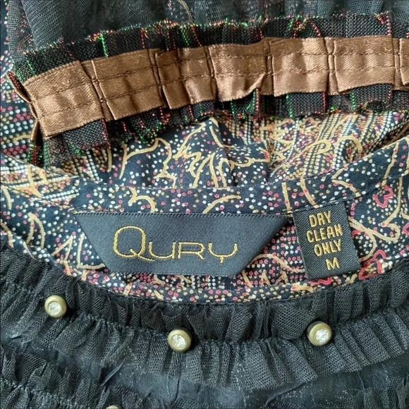 Qury Boho Patchwork Tunic/Mini Dress Medium - Picture 3 of 4